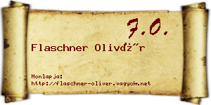 Flaschner Olivér névjegykártya